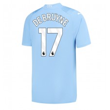 Manchester City Kevin De Bruyne #17 Hemmatröja 2023-24 Korta ärmar